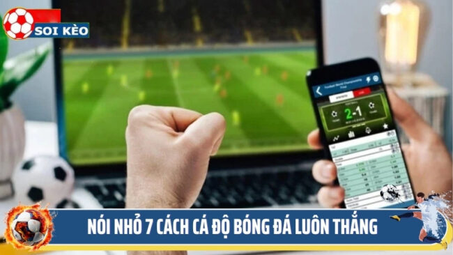 Nói Nhỏ 7 Cách Cá Độ Bóng Đá Luôn Thắng Từ Cao Thủ